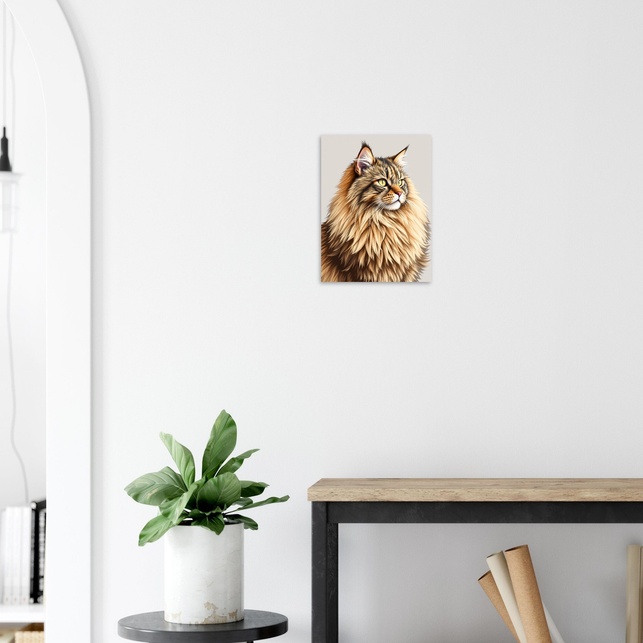 Maine Coon Majestic Art Print Art Print — detail view | Wild Thread Co