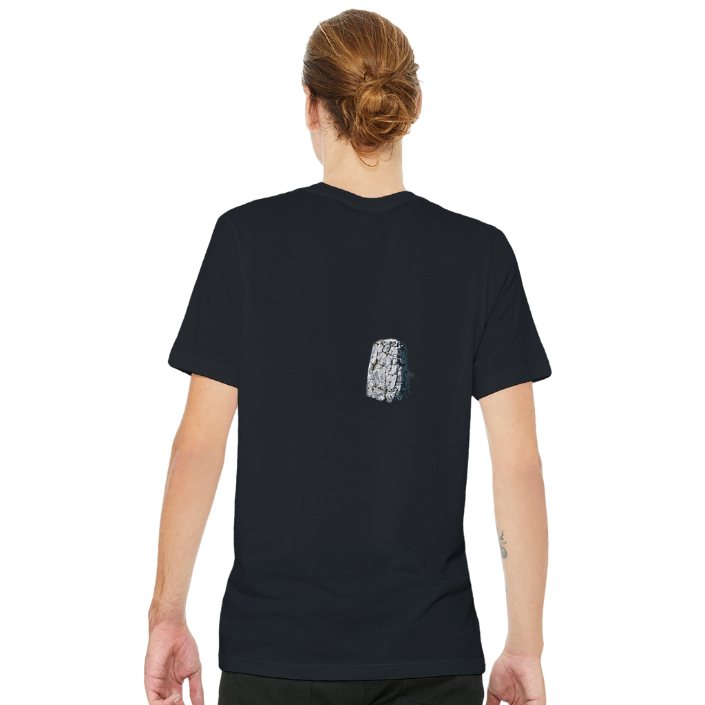 Peak District Gritstone Millstone T-Shirt — detail view | Wild Thread Co