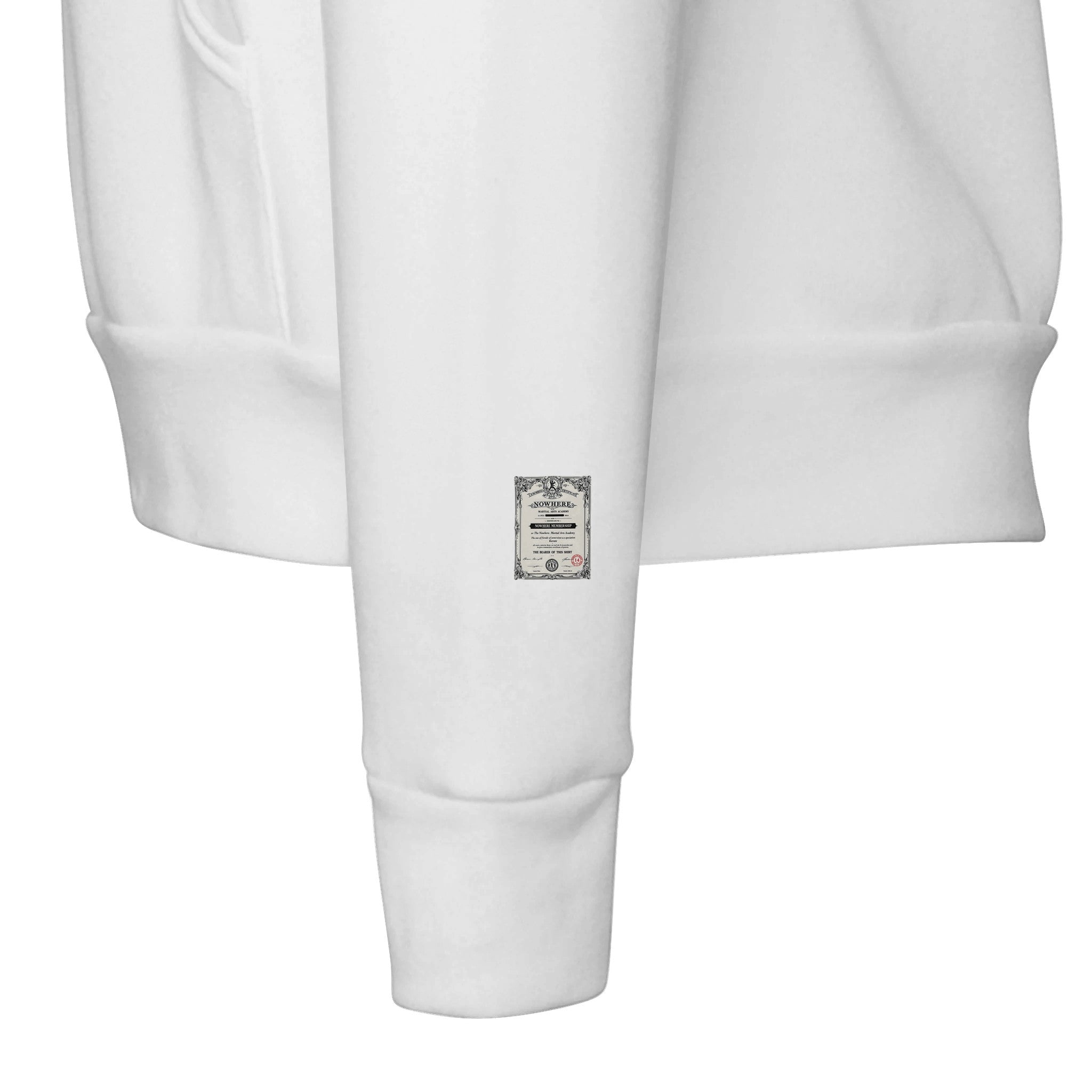 Retro Martial Arts Dojo Hoodie — detail view | Wild Thread Co