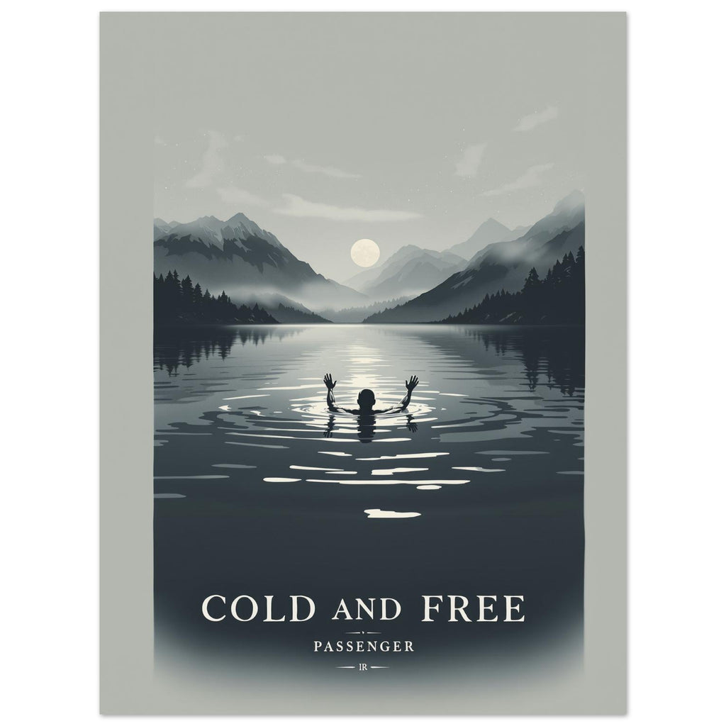 Wild Swimming Loch A1 Art Print Art Print — detail view | Wild Thread Co