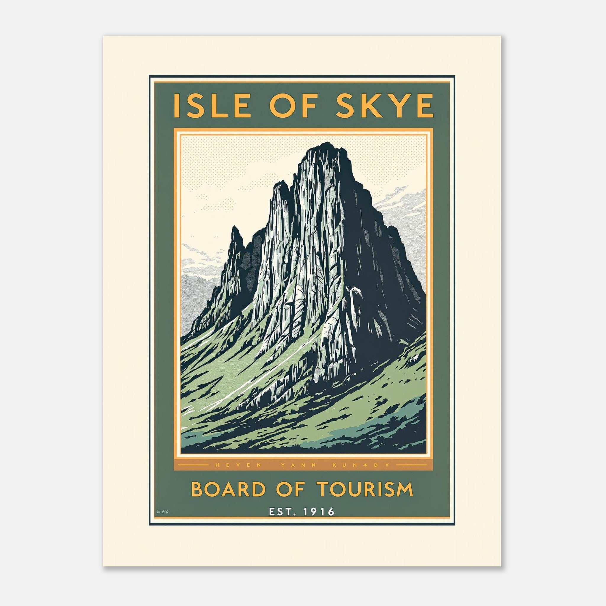 Isle Of Skye Vintage Travel Poster — Art Print | Wild Thread Co