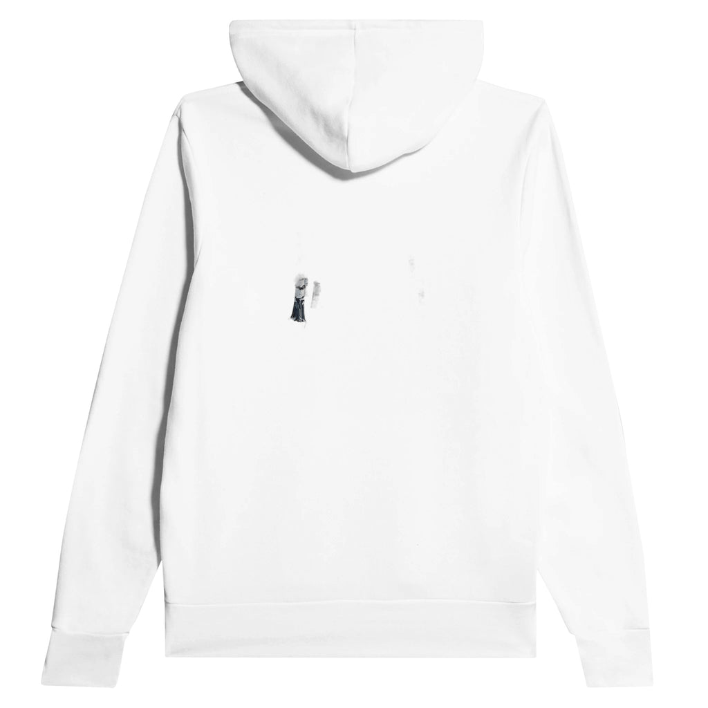 Silver Birch Winter Light Woodland Hoodie — detail view | Wild Thread Co