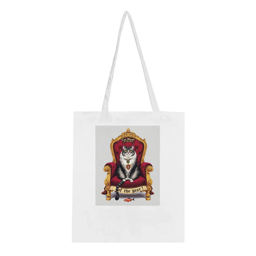 Cat Royal Portrait Spoof Tote Bag Cotton Shopper UK — Tote Bag | Wild Thread Co