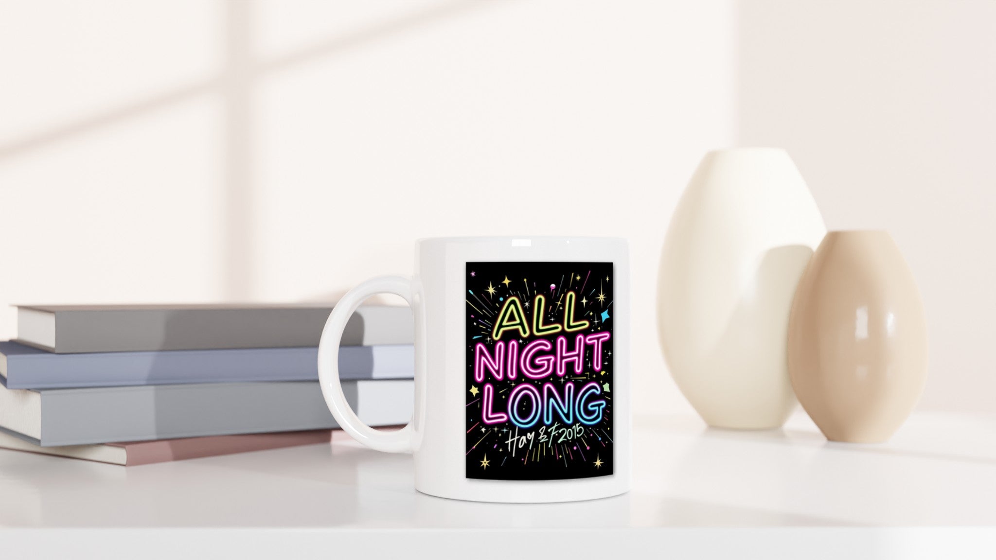 Y2k Rave Culture Mug — detail view | Wild Thread Co