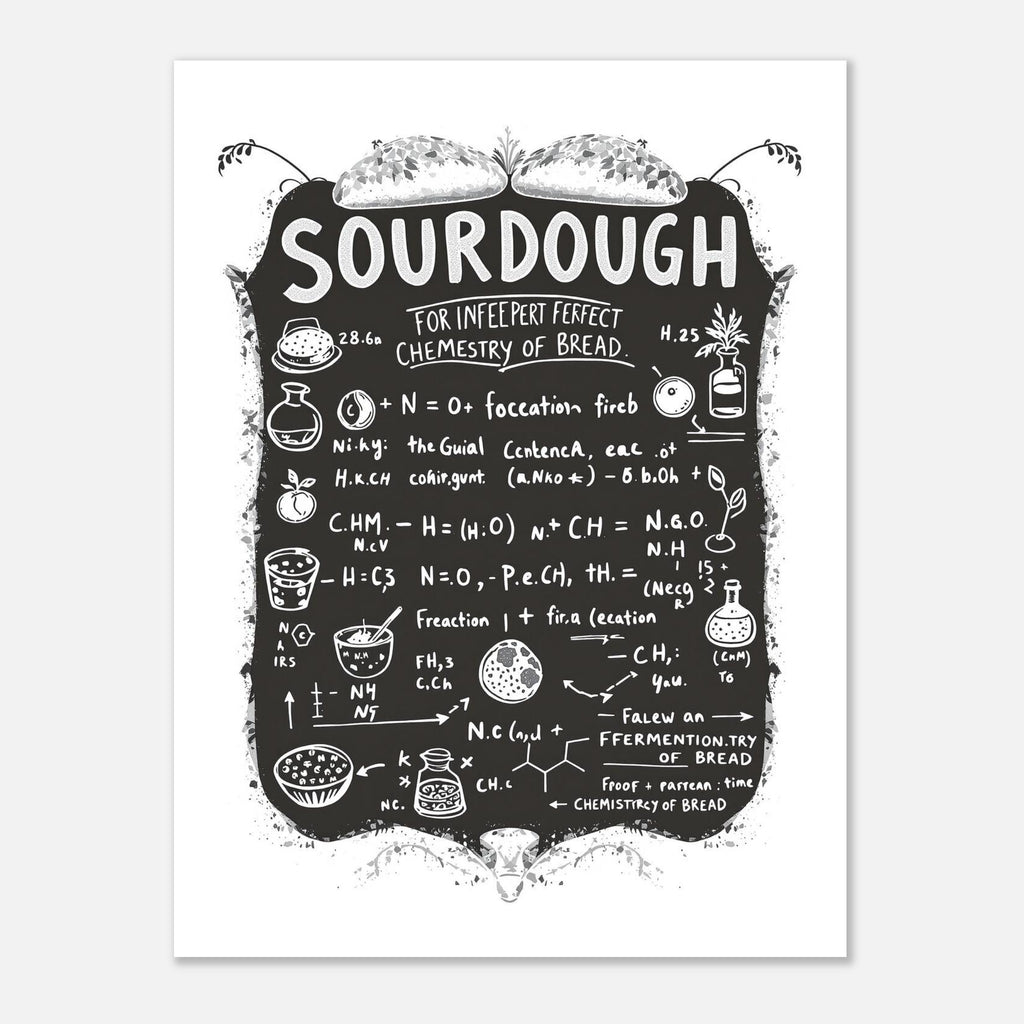 Chemistry Sourdough Baker Art Print Art Print — detail view | Wild Thread Co