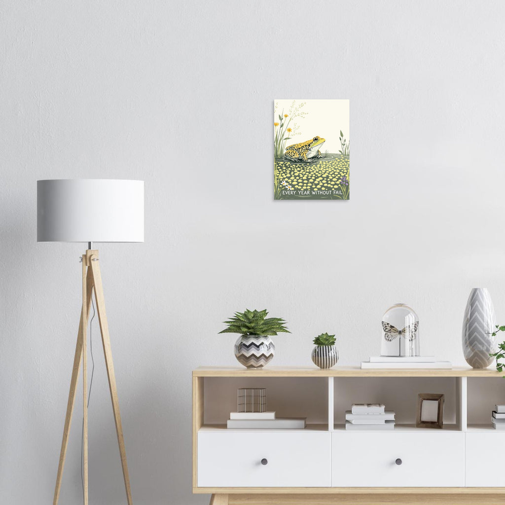 Spring Frog Pond Spawn Garden Wildlife Art A1 UK Art Print — Art Print | Wild Thread Co UK