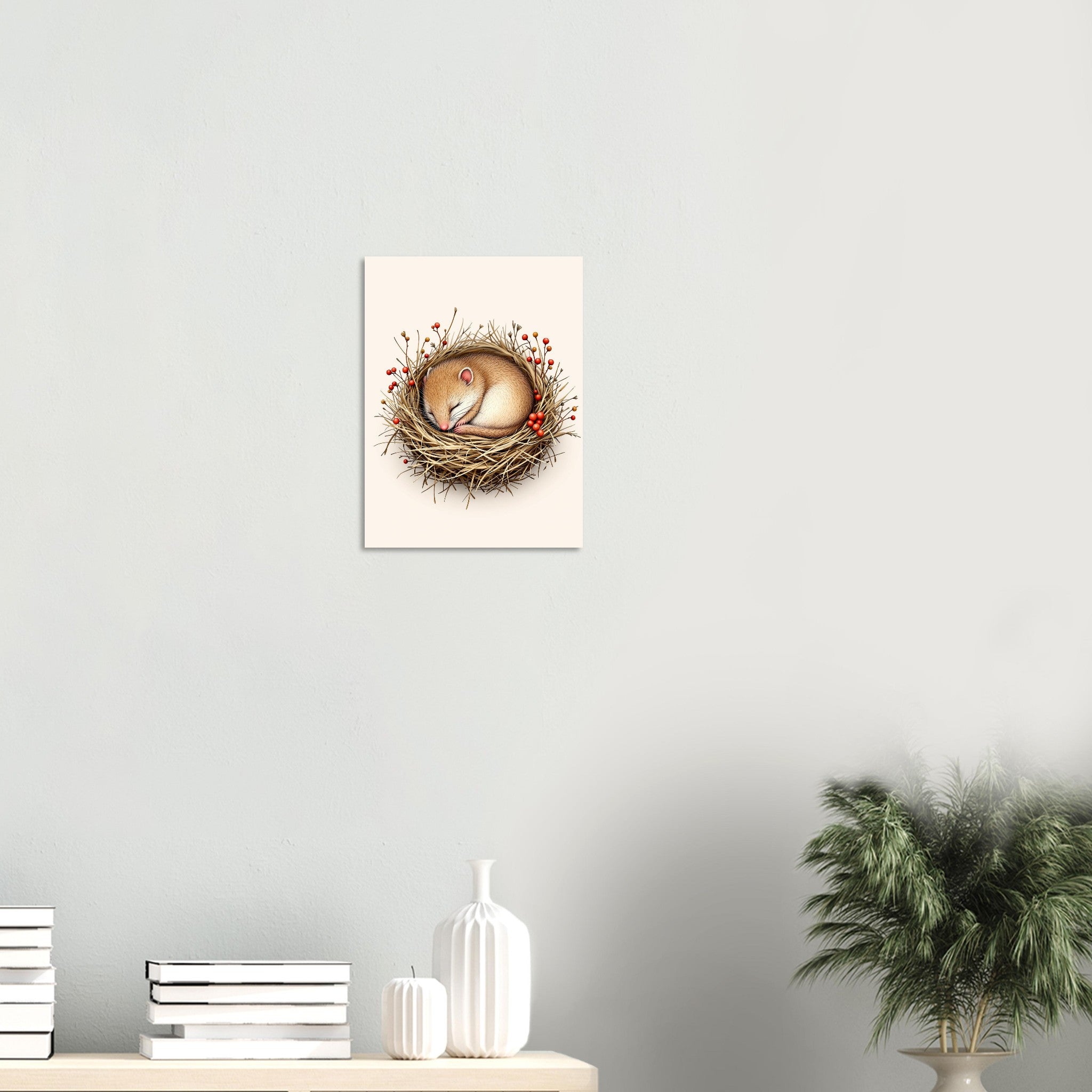 dormouse sleeping — print 280x430mm — Art Print | Wild Thread Co