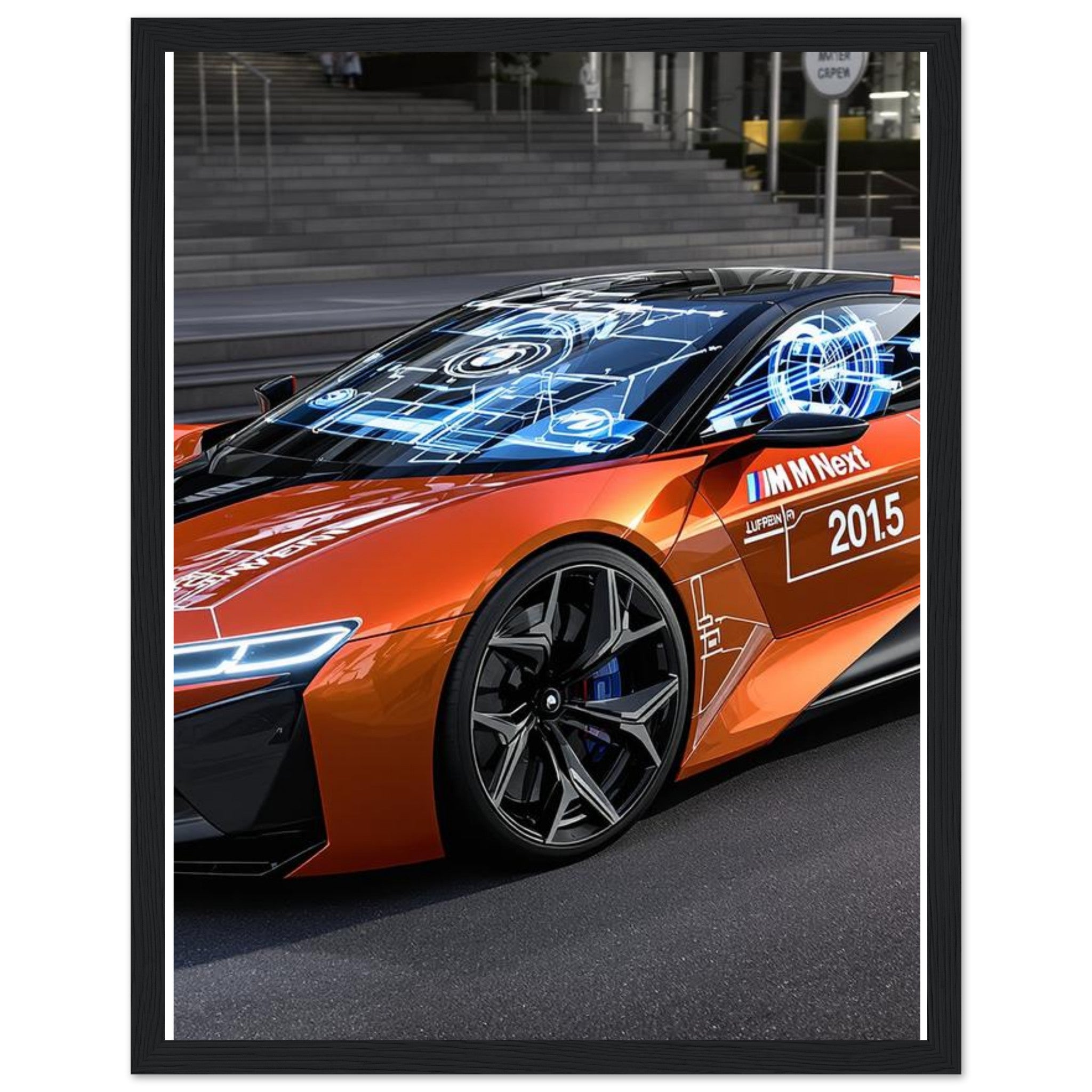 BMW M Vision Next — Framed Art Print | Wild Thread Co UK