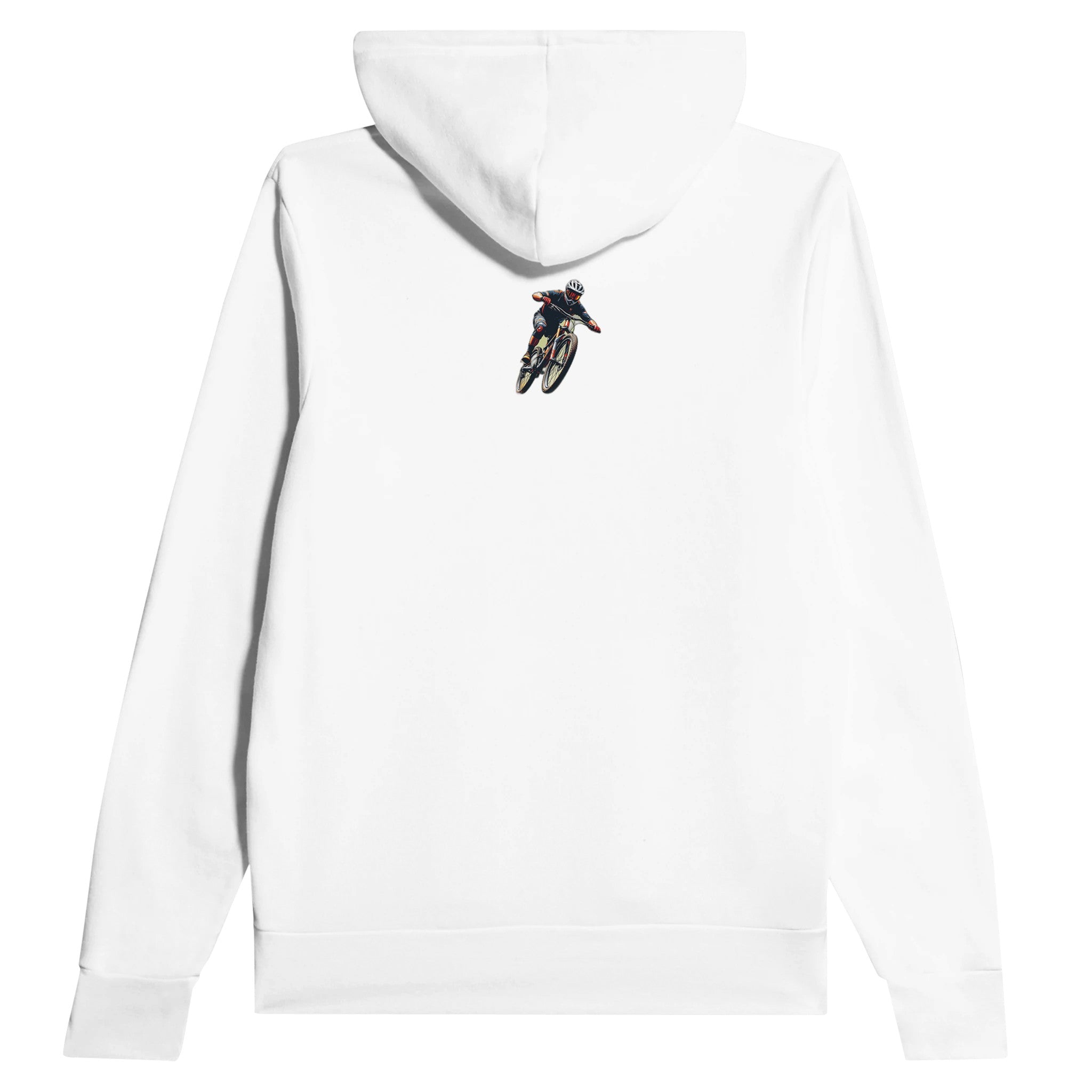 Mountain Biking Descent Hoodie — detail view | Wild Thread Co