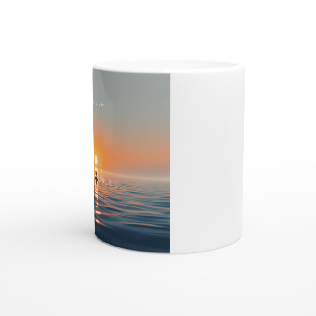 Open Water Dawn Swim Mug — detail view | Wild Thread Co