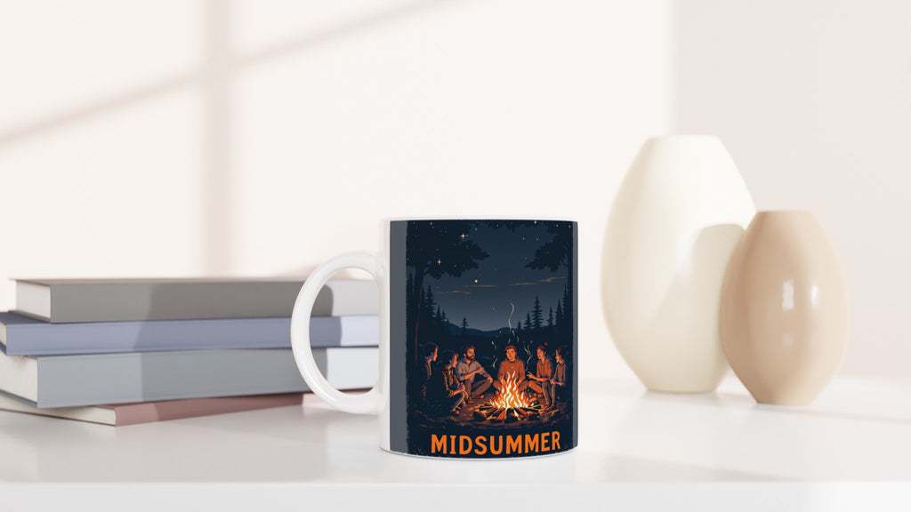 Winter Solstice Campfire Midsummer Mug — detail view | Wild Thread Co