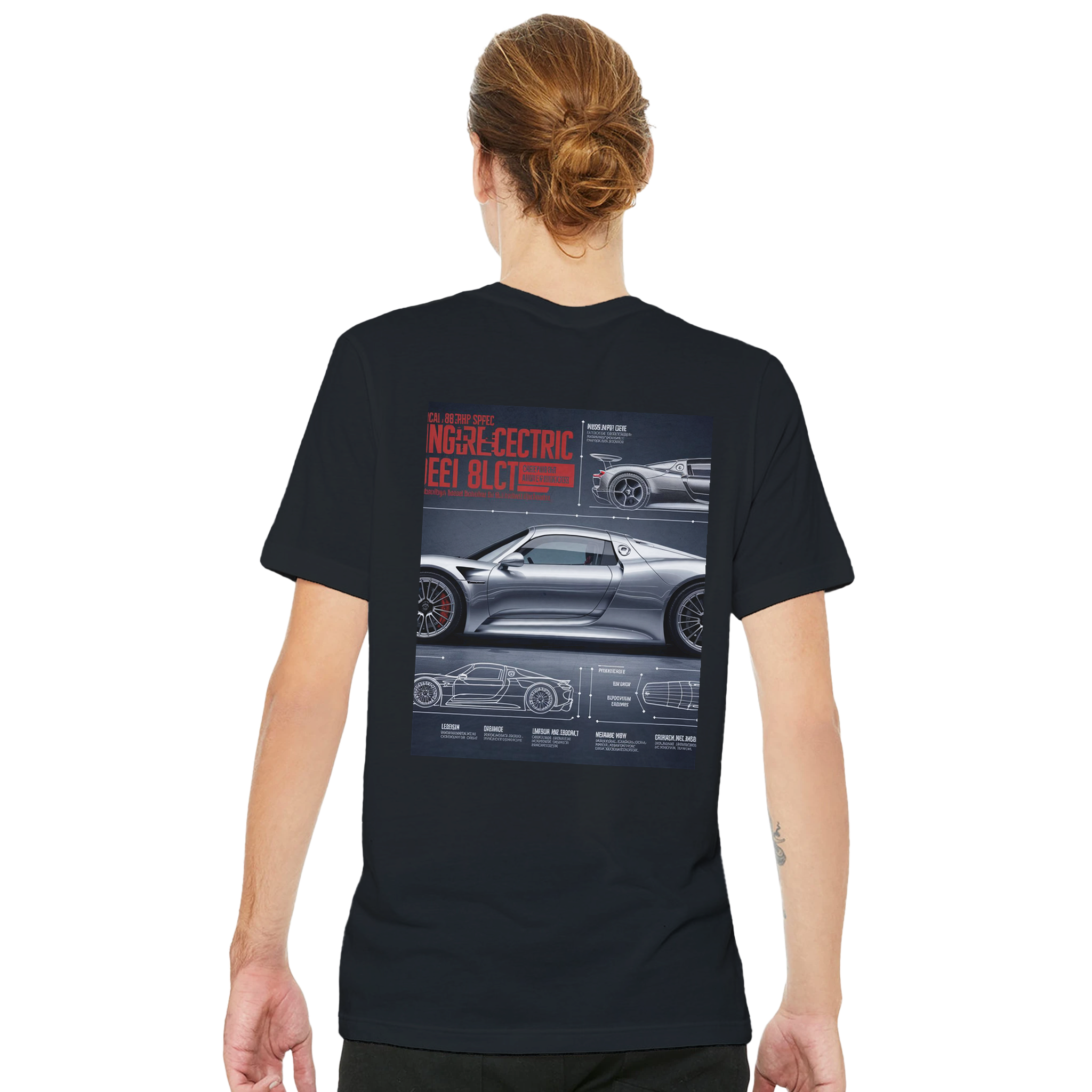Porsche 918 Spyder Hybrid Nurburgring Record T-Shirt — detail view | Wild Thread Co