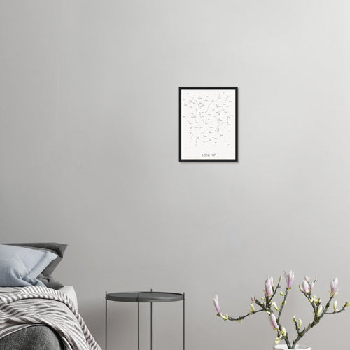 Antique Star Chart Hand Drawn Framed Print Wall Art Ready to Hang UK — Framed Art Print | Wild Thread Co