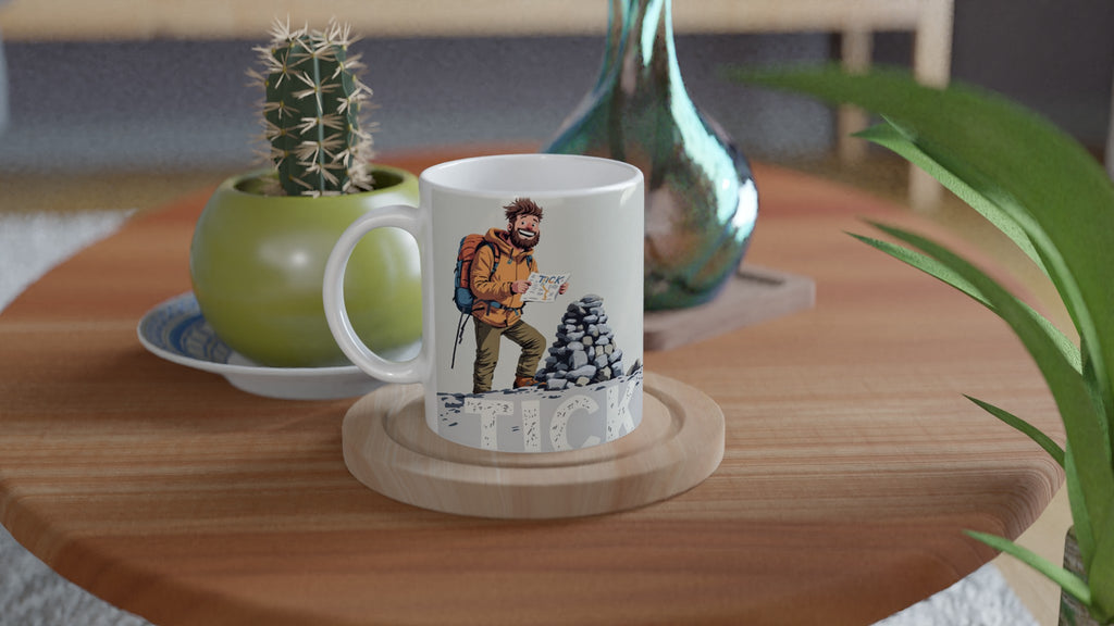 First Munro Summit Tick — Mug detail view | Wild Thread Co