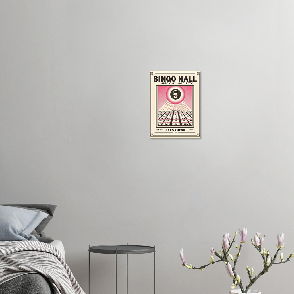 Bingo Hall Vintage Travel Poster — Art Print | Wild Thread Co