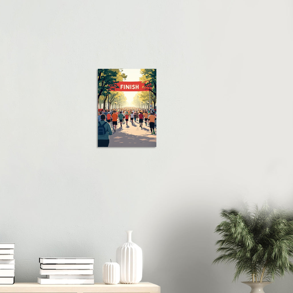 Parkrun Saturday Community 5k Art Print Print Material — detail view | Wild Thread Co