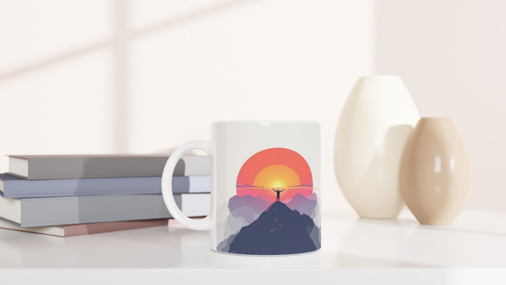 Alpenglow Sunrise Mountain First Light Mug Coffee Tea Ceramic 11oz UK Gift — Mug | Wild Thread Co