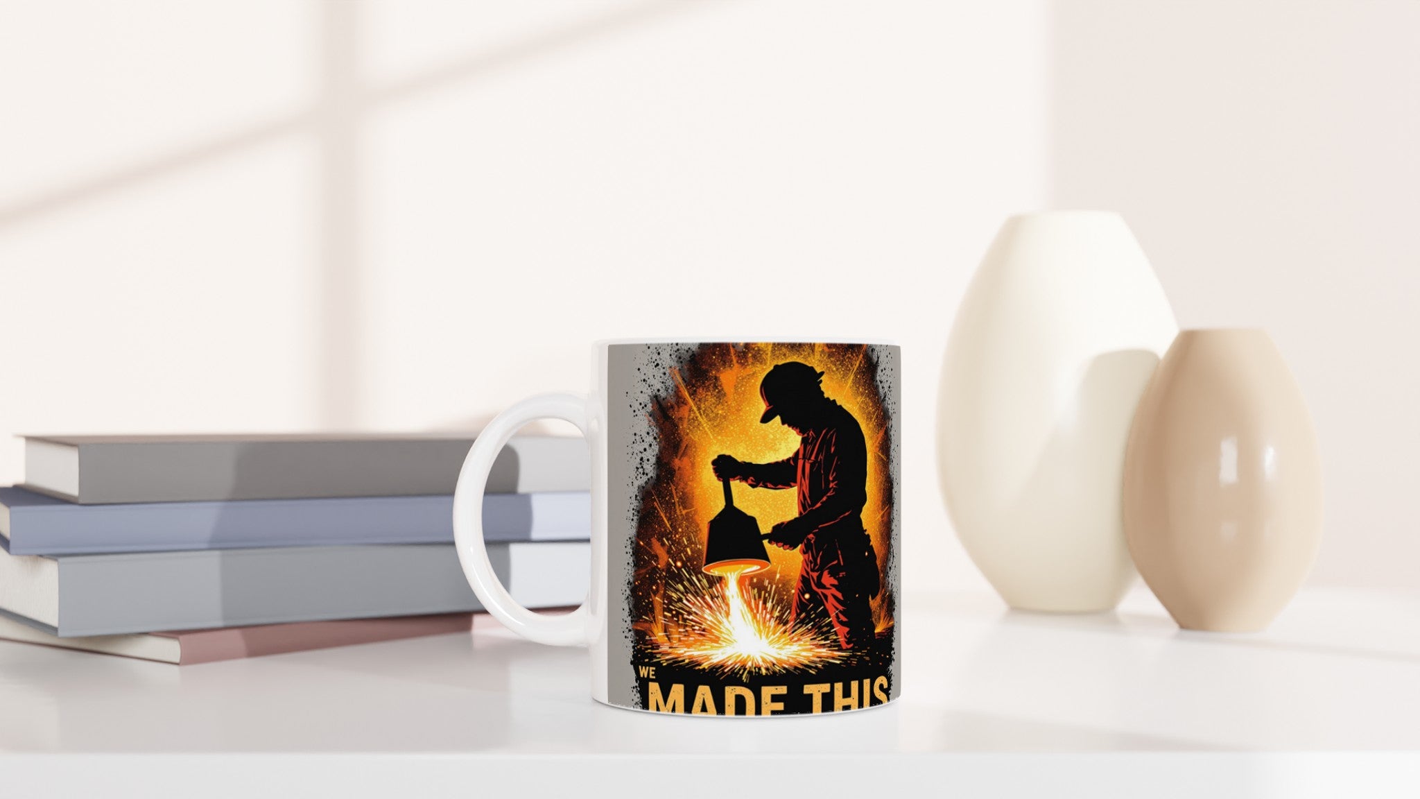 Steelworker Furnace Heritage — Mug detail view | Wild Thread Co