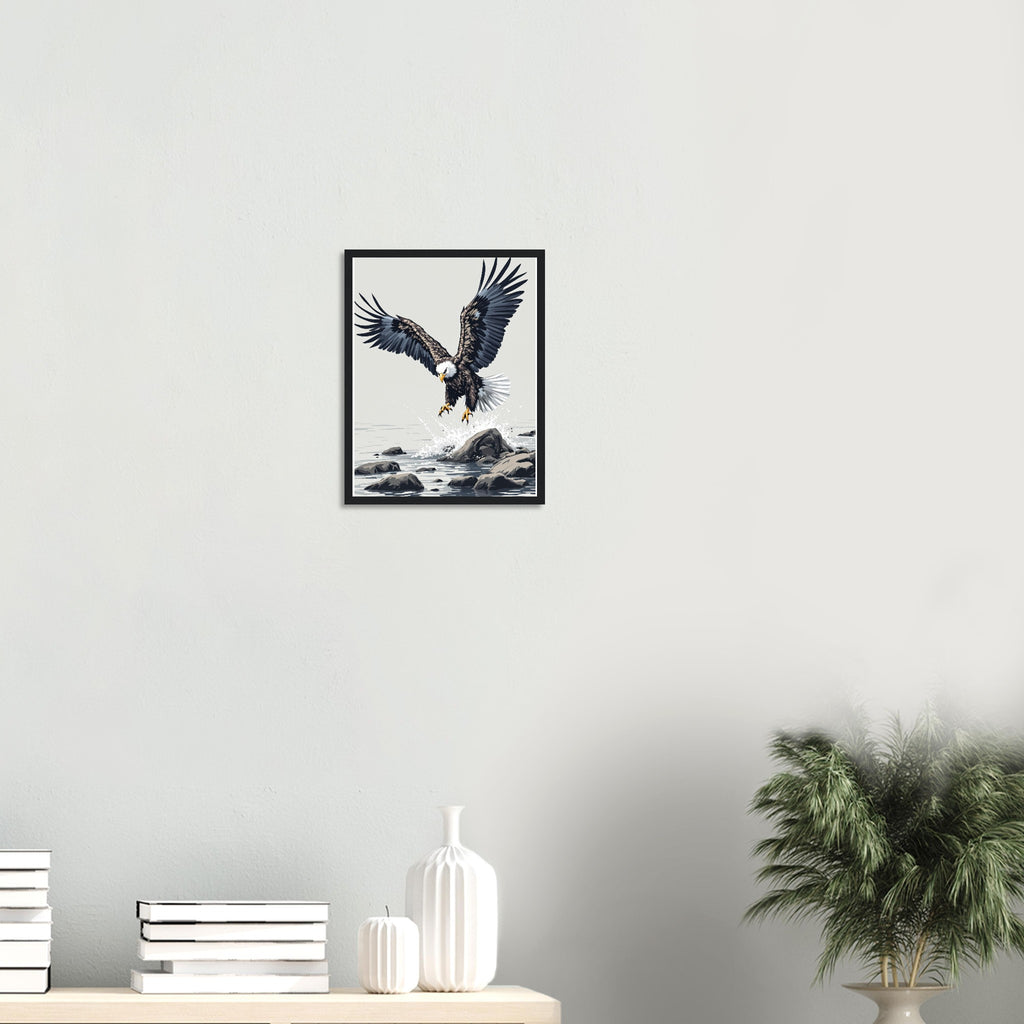 White-tailed Eagle Scotland Return Framed Art Print — detail view | Wild Thread Co