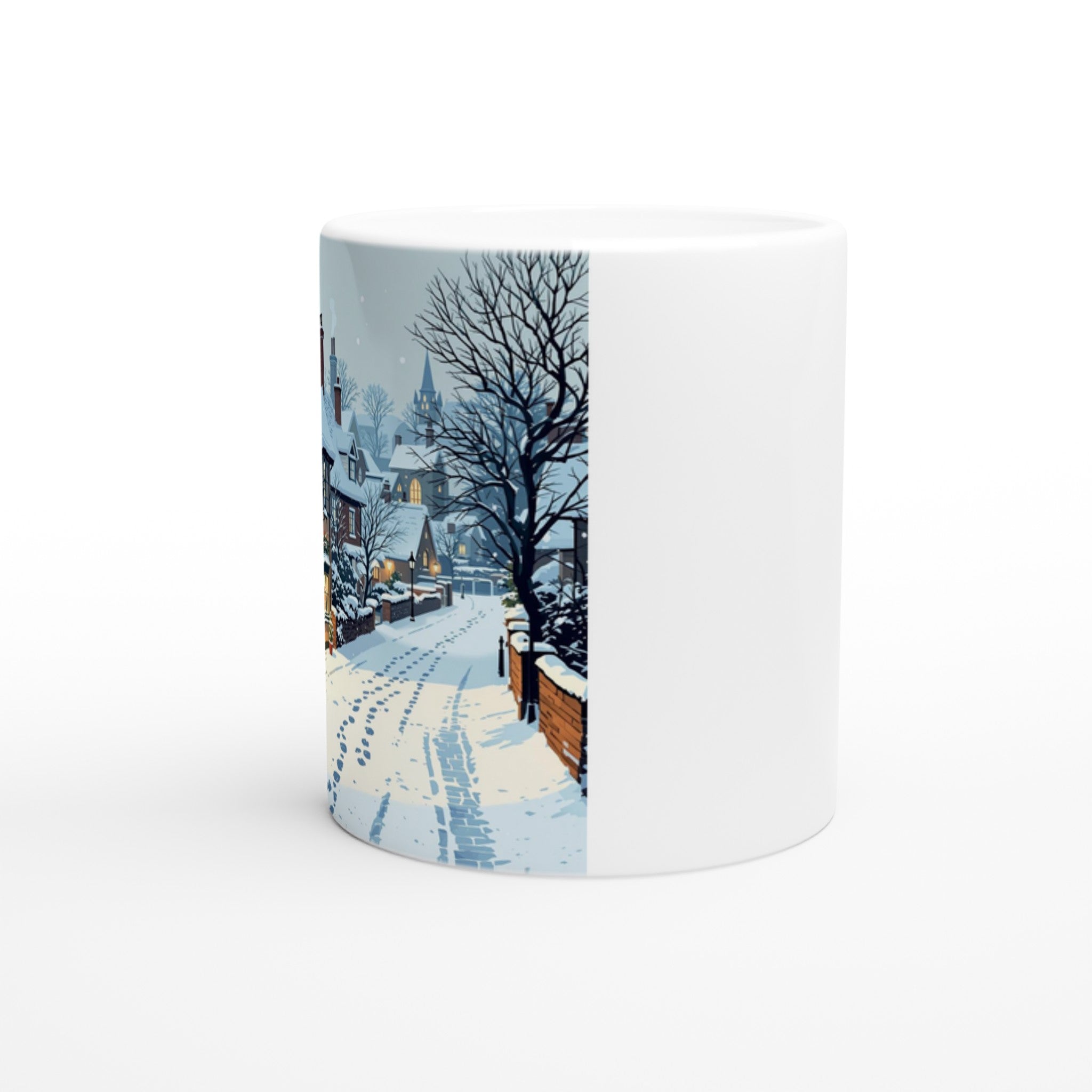 Cat Christmas Mug — detail view | Wild Thread Co