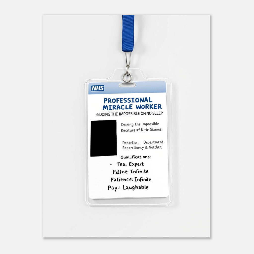 Nhs Nurse Funny Gift T-Shirt Unisex Cotton Tee UK T-Shirt — detail view | Wild Thread Co