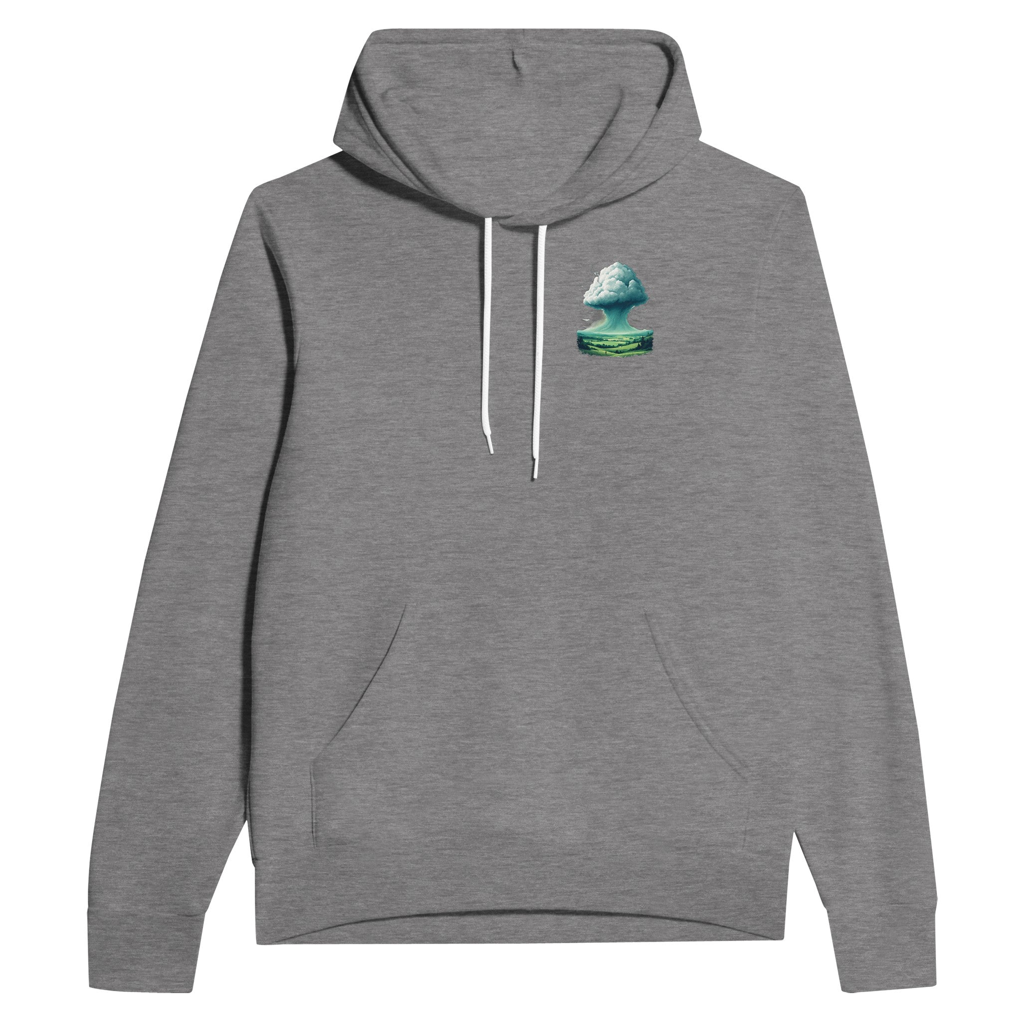 Summer Thunderstorm Valley Anvil Cloud Hoodie — detail view | Wild Thread Co