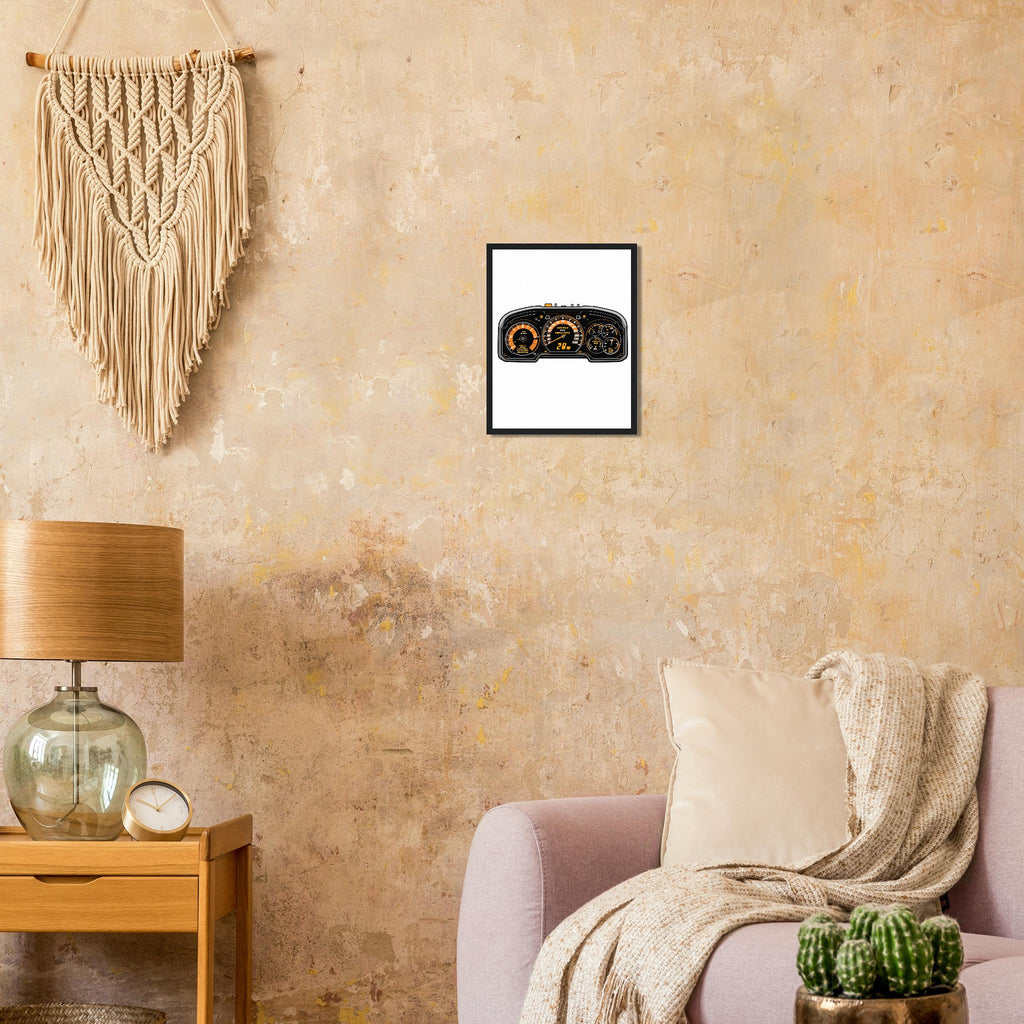 Paramedic Instrument Panel Spoof Framed Art Print — detail view | Wild Thread Co