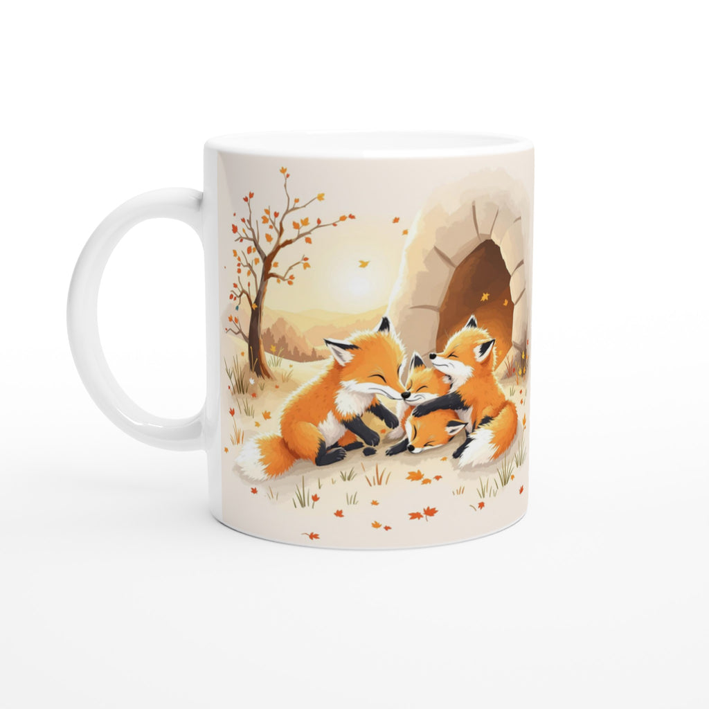 fox cubs playing — Mug | Wild Thread Co UK