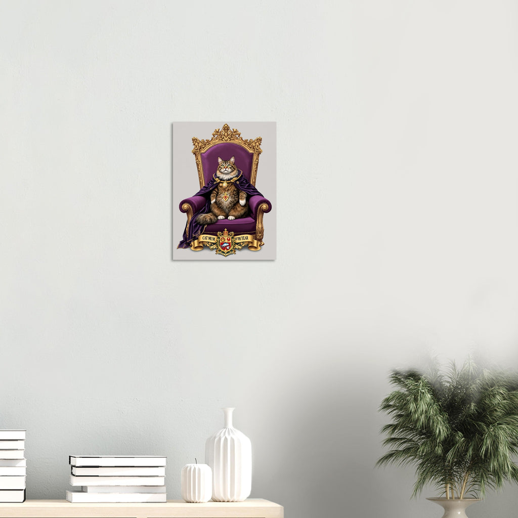 Cat Royal Portrait Spoof T-Shirt Unisex Cotton Tee UK T-Shirt — detail view | Wild Thread Co