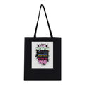 Y2k Rave Flyer Tote Bag Cotton Shopper UK Tote Bag — detail view | Wild Thread Co