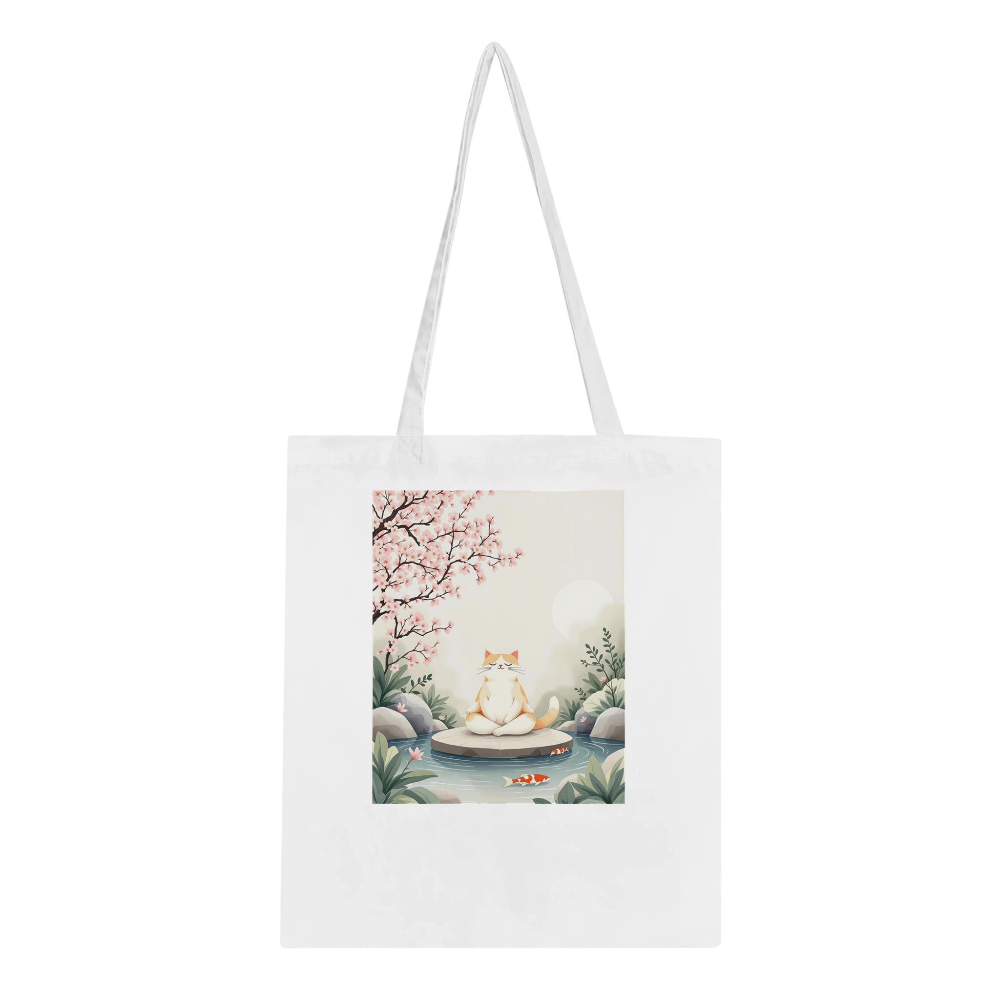 Cat Zen Garden Tote Bag Cotton Shopper UK — Tote Bag | Wild Thread Co UK