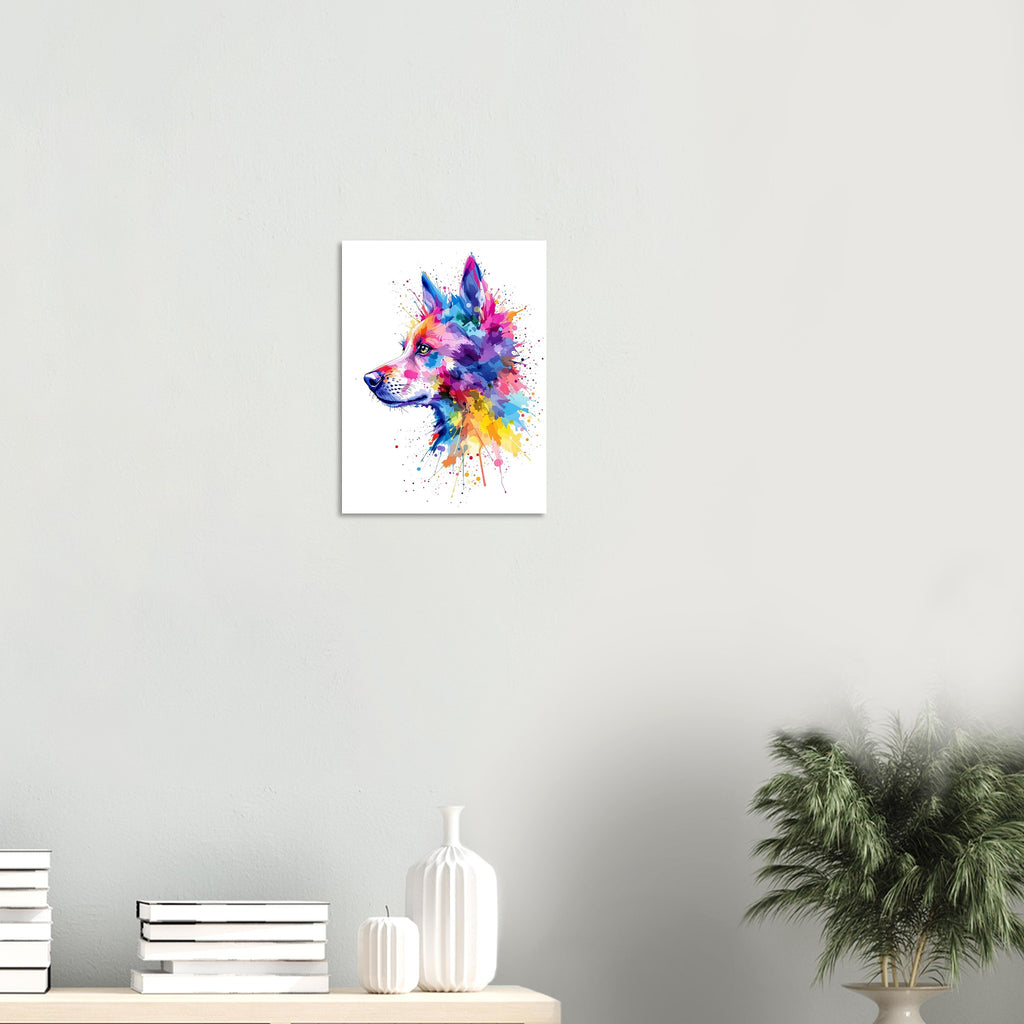 dog watercolour abstract Art Print Art Print — detail view | Wild Thread Co