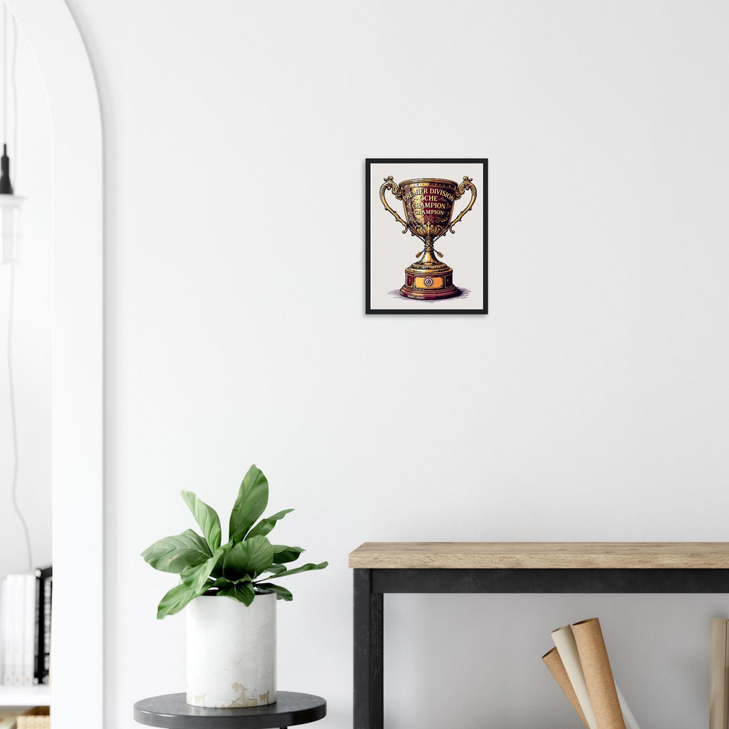 Retro Darts Pub Culture Framed Print Wall Art Ready to Hang UK Framed Art Print — detail view | Wild Thread Co
