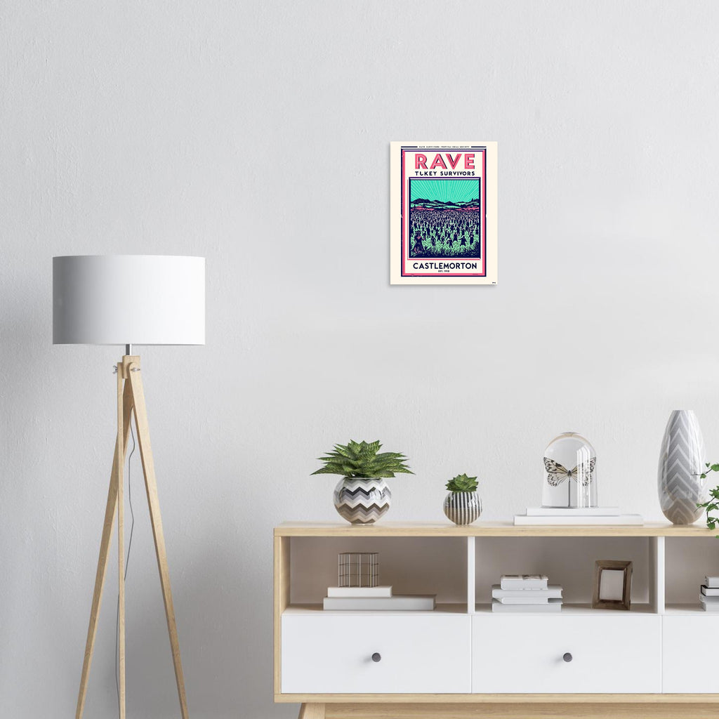 Rave Survivors Vintage Travel Poster — Art Print | Wild Thread Co UK