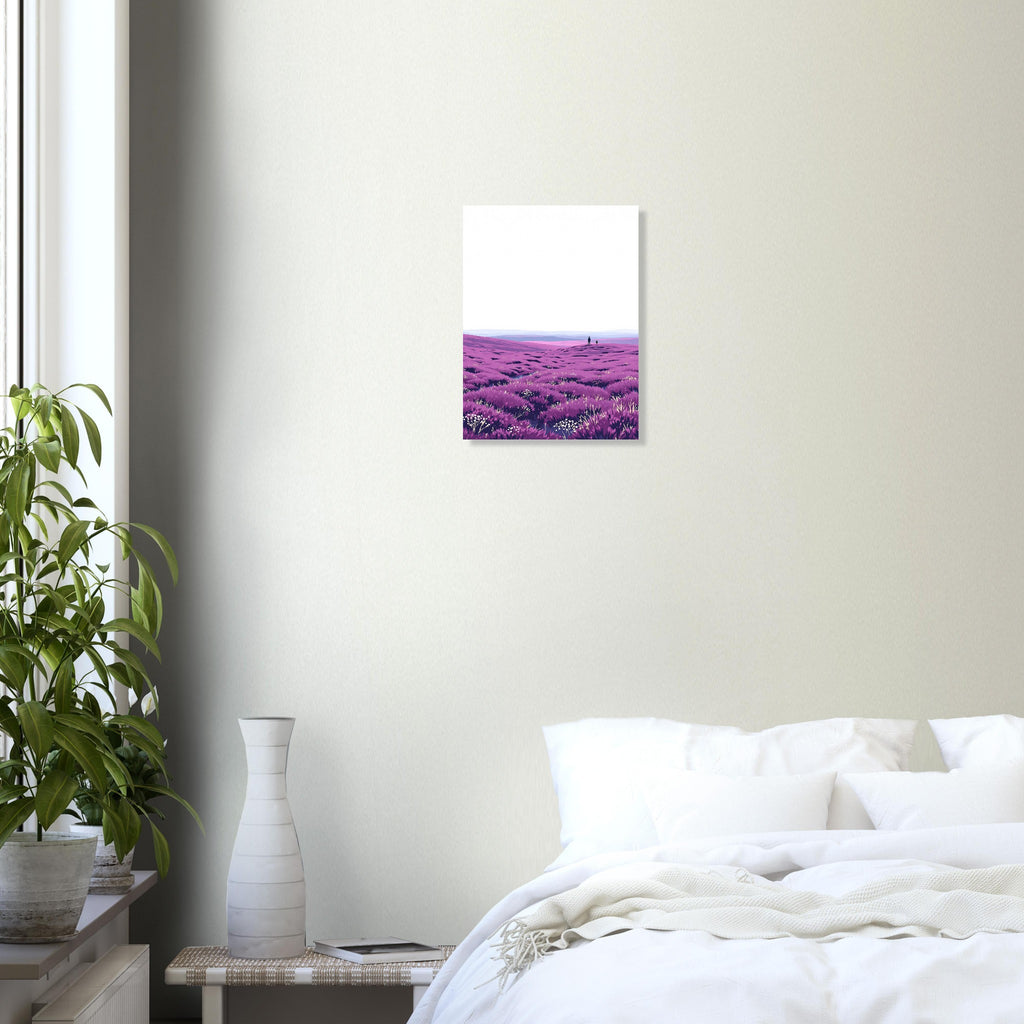 Purple Heather Moor August A1 Art Print Art Print — detail view | Wild Thread Co