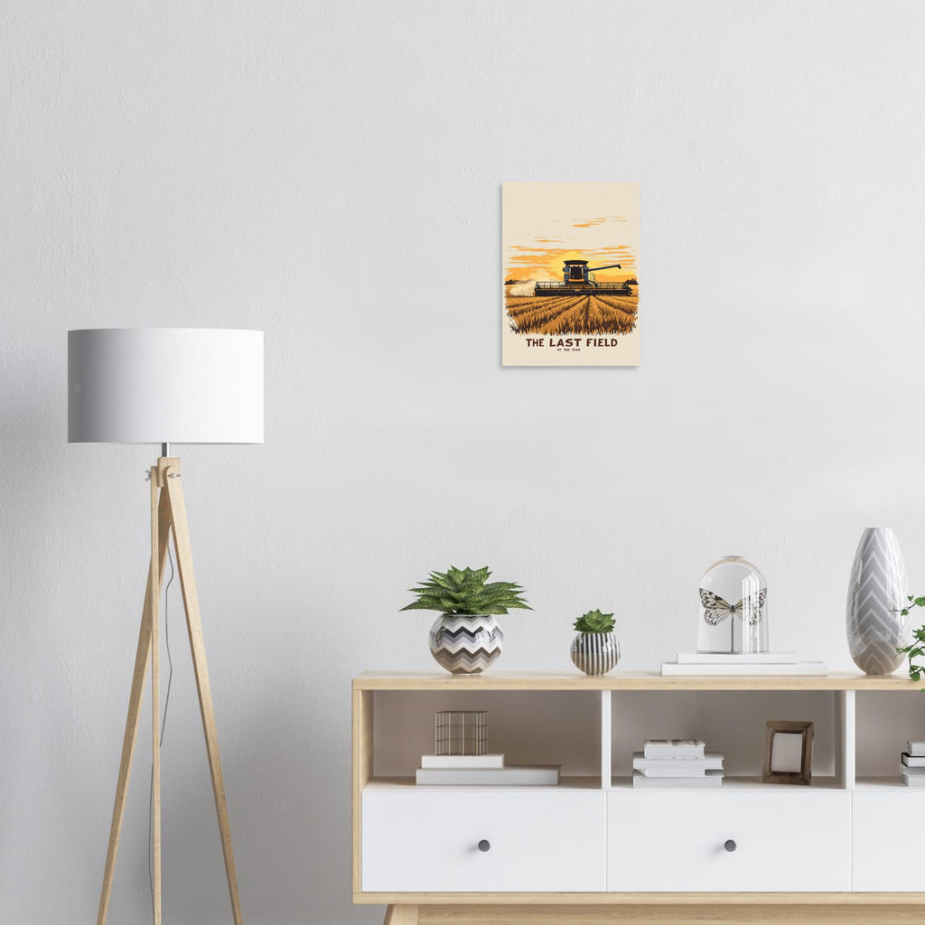 Combine Harvester Dusk Art Print Poster Wall Art UK — Art Print | Wild Thread Co