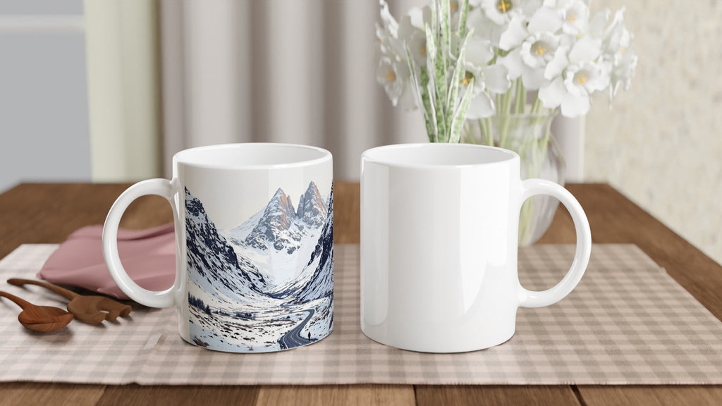 Glencoe Winter Snow Epic Mug — detail view | Wild Thread Co