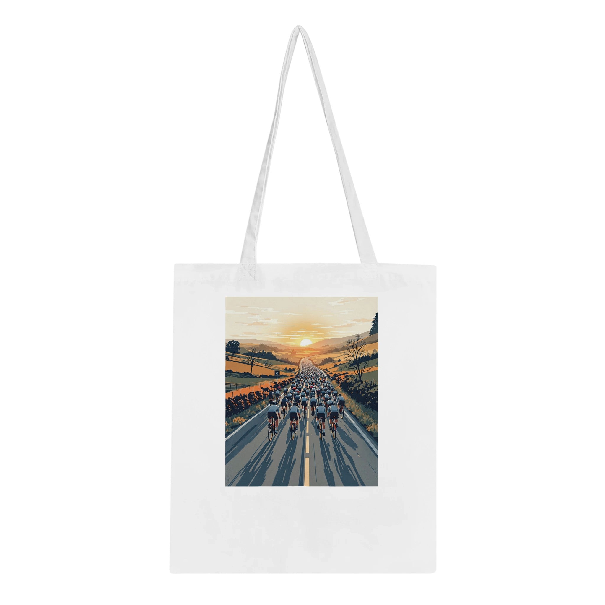 Cycling Sportive Dawn Mass Start Tote Bag Cotton Shopper UK — Tote Bag | Wild Thread Co