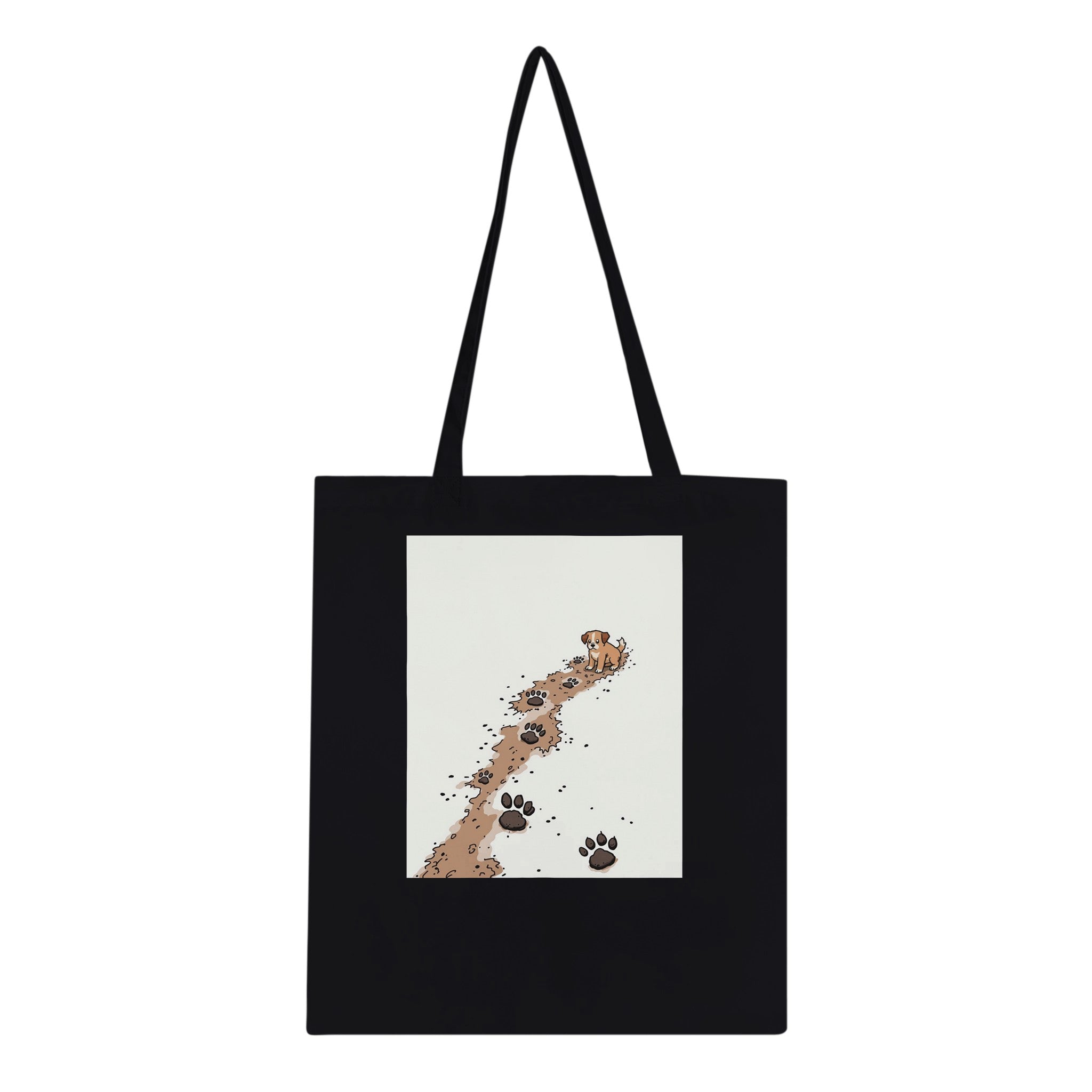 Puppy Paw Prints Tote Bag — detail view | Wild Thread Co
