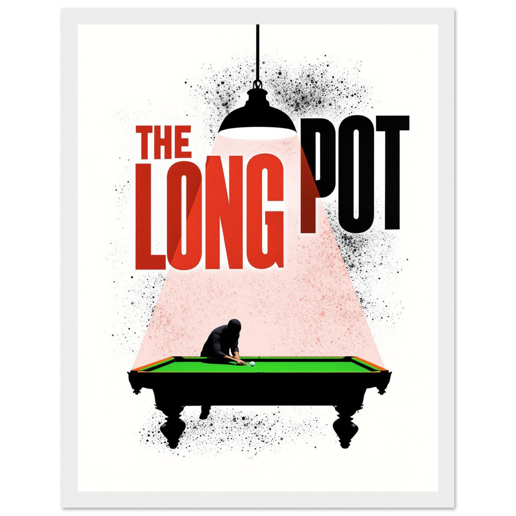 Snooker Hall Film Noir Framed Art Print — detail view | Wild Thread Co