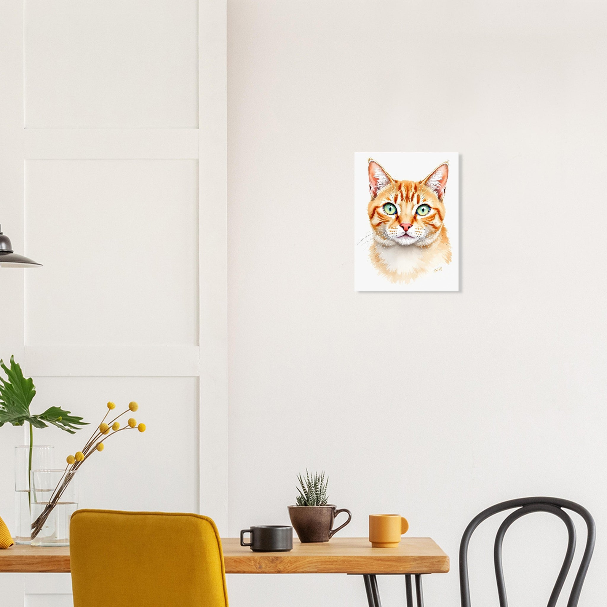 Ginger Tabby Portrait Art Print Art Print — detail view | Wild Thread Co