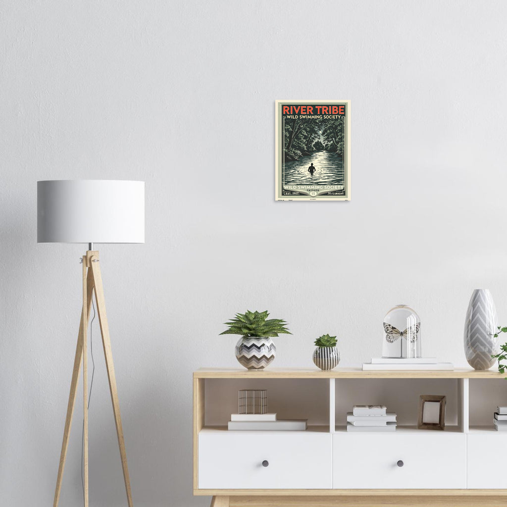 River Tribe Vintage Travel Poster — Art Print | Wild Thread Co UK
