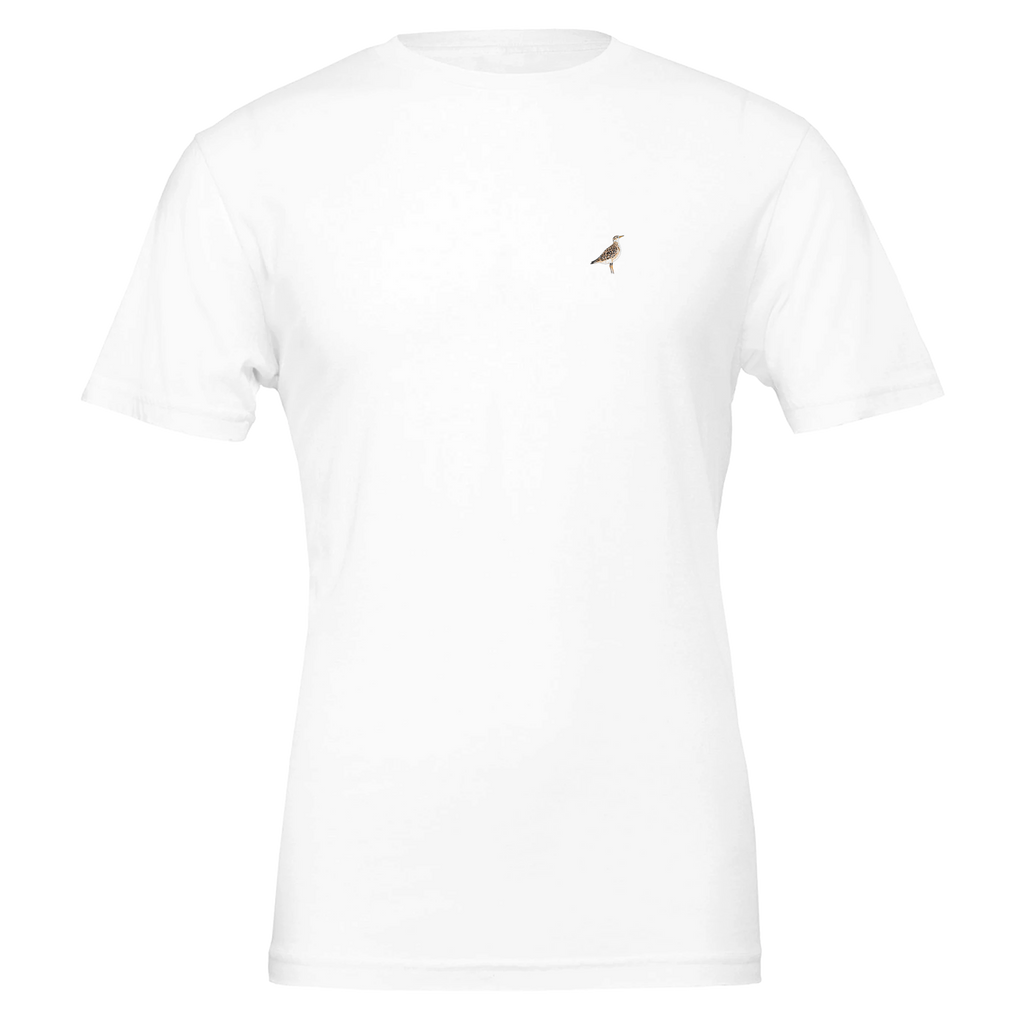 Curlew Calling Moorland T-Shirt — detail view | Wild Thread Co