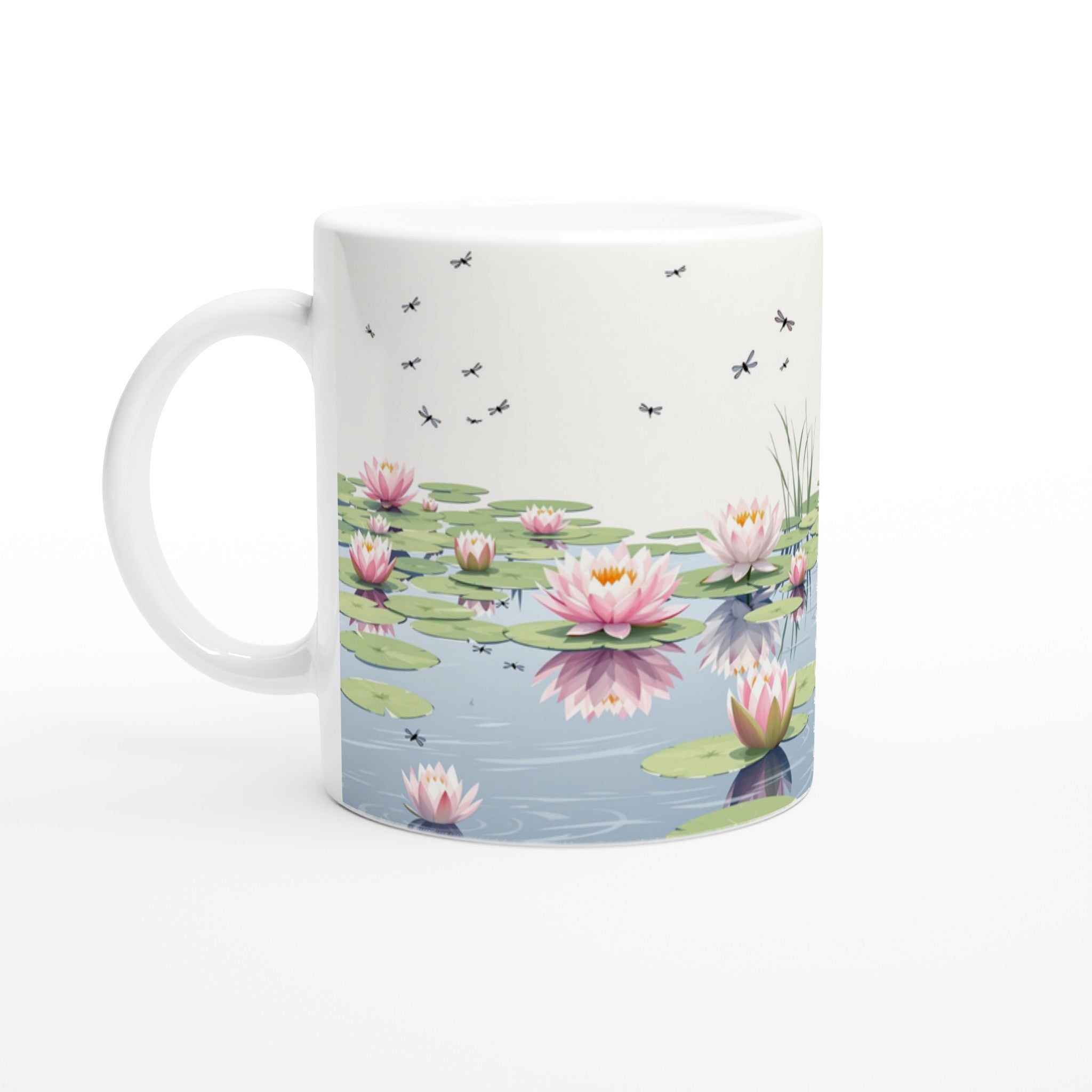 Water Lily Dragonfly Village Pond — Mug | Wild Thread Co UK