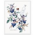 Sloe Berry Blackthorn Frost Gin Framed Art Print — detail view | Wild Thread Co