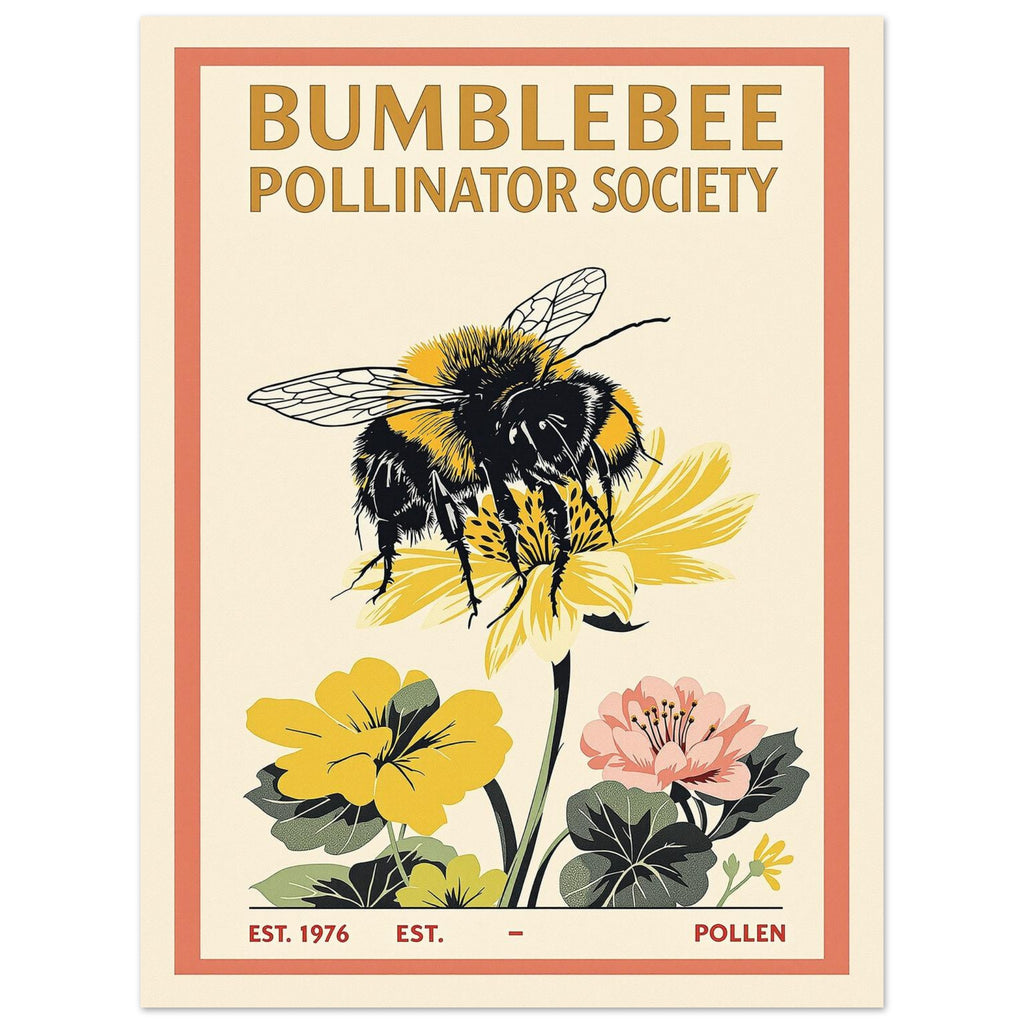 Bumblebee Vintage Travel Poster — Art Print | Wild Thread Co