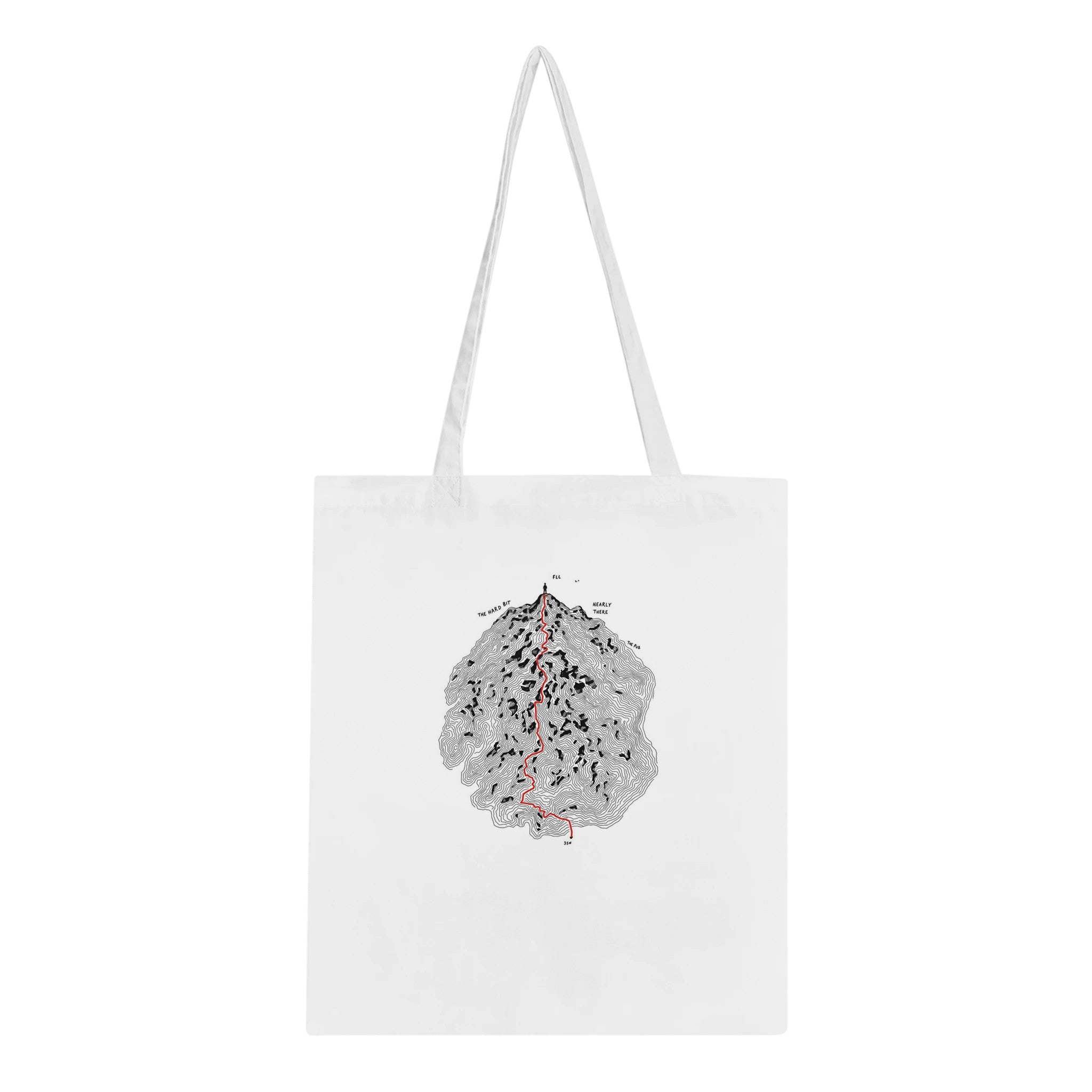 Fell Walking Map Tote Bag Cotton Shopper UK — Tote Bag | Wild Thread Co