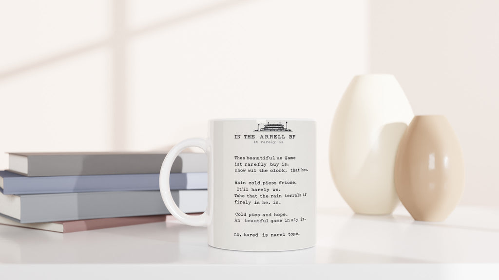 Football Terrace Poem Mug Coffee Tea Ceramic 11oz — Mug | Wild Thread Co