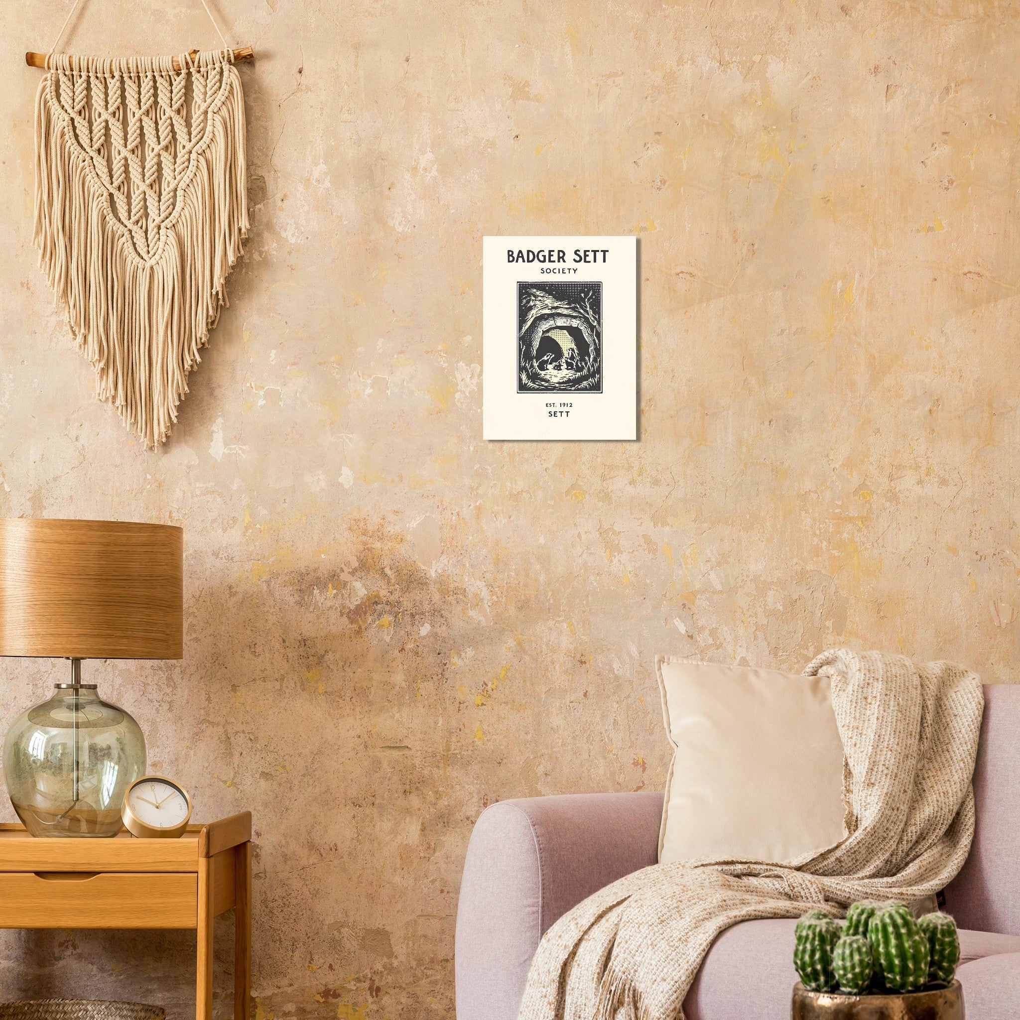 Badger Vintage Travel Poster — Art Print | Wild Thread Co