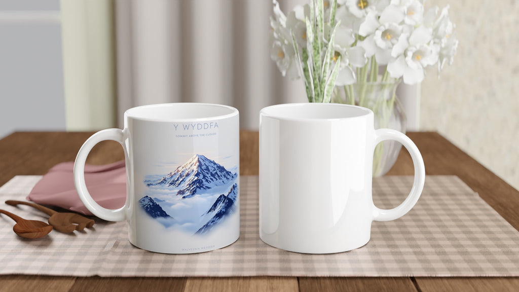 Snowdon Y Wyddfa Cloud Inversion Mug — detail view | Wild Thread Co
